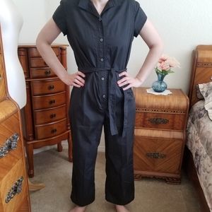 Vintage 80's Black Jumpsuit